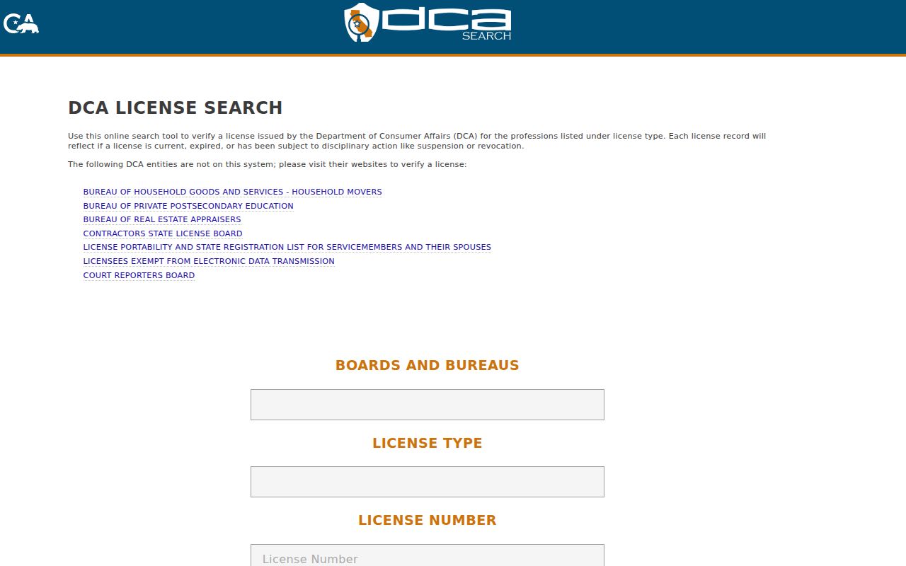 Adelanto voter registration records and California official license search limits
